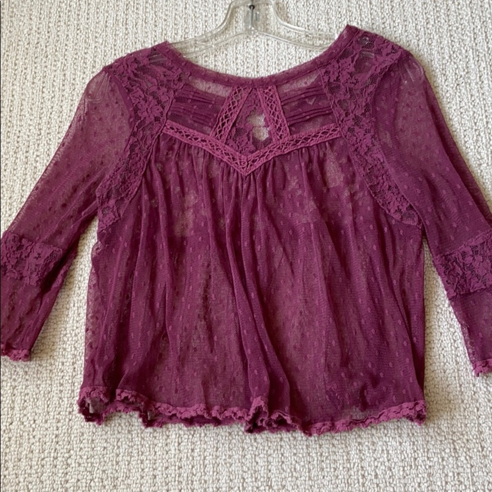 Free People Sheer Blouse